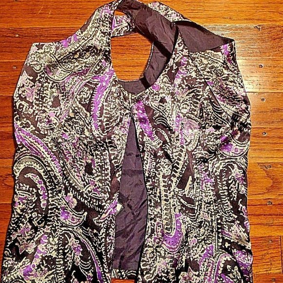 Tahari Womens Top Tank Size 2 Petite - Picture 3 of 5